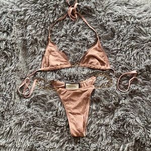 Gucci Swim Logo Chain Bikini